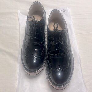 Bruno Marc Black Platform Oxford